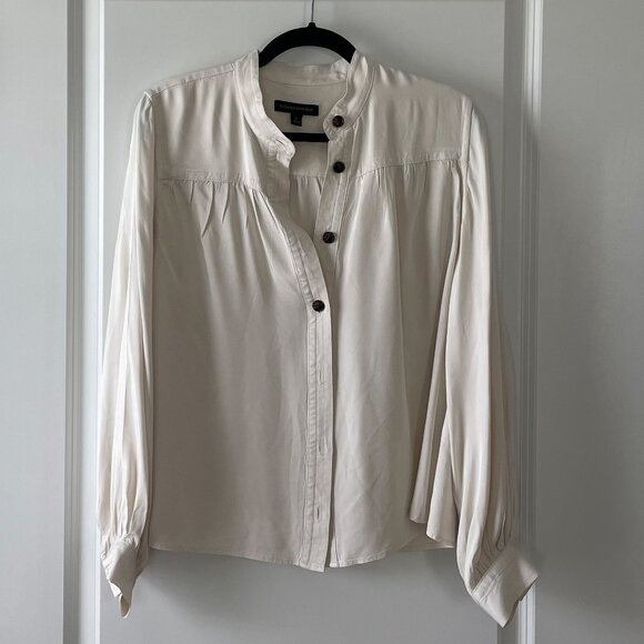 Banana Republic Snow Day Volume-Sleeve Utility Shirt Size: Small - Picture 5 of 10